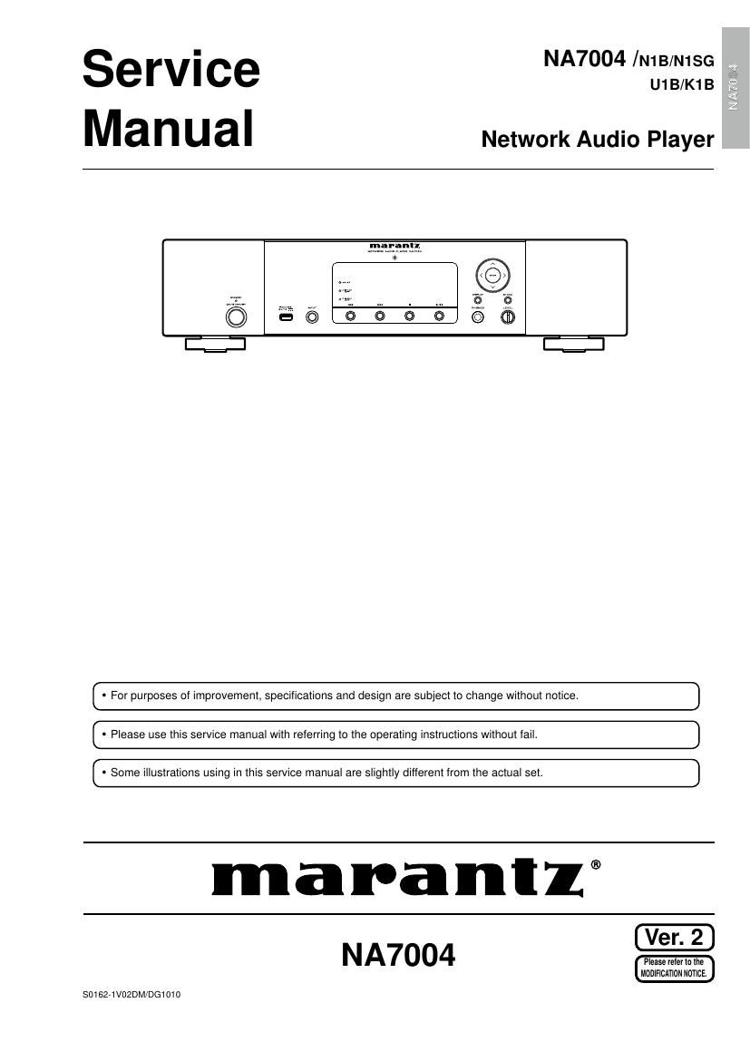 Marantz NA 7004 Service Manual
