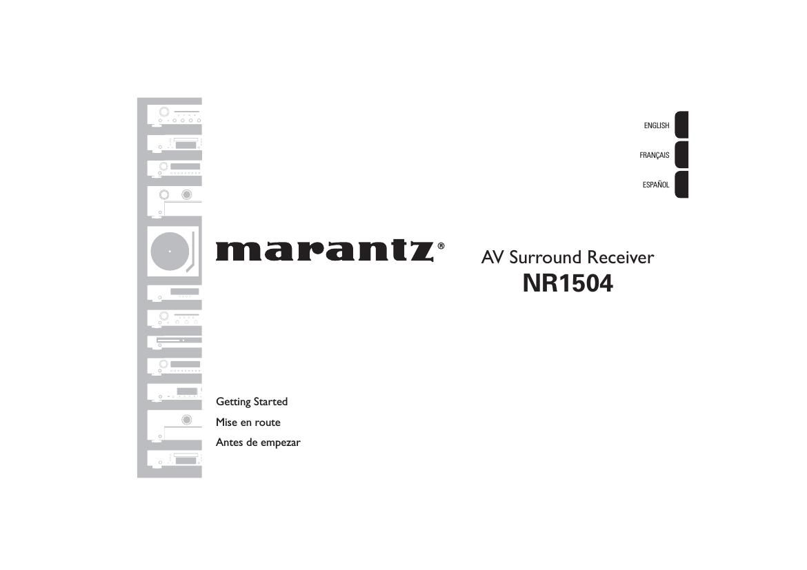 Marantz NR 1504 Owners Manual