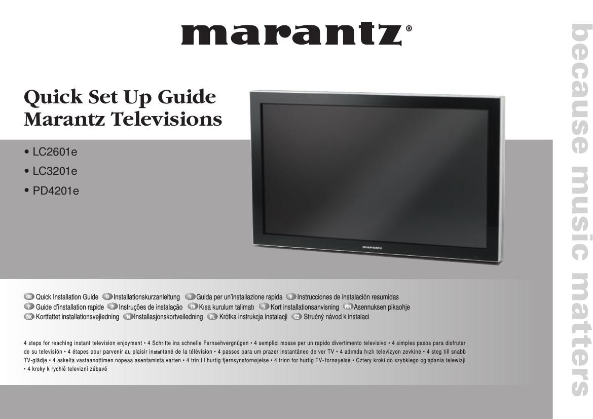 Marantz PD 4201 Owners Manual