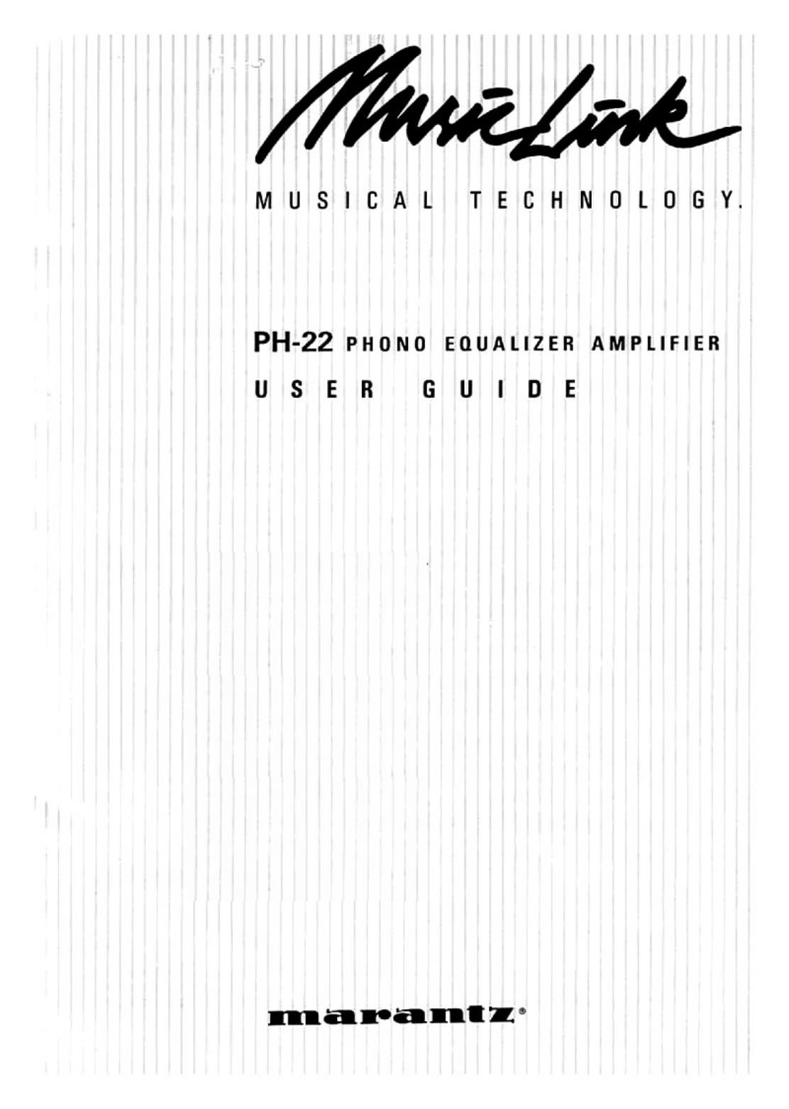 Marantz PH 22 Owners Manual