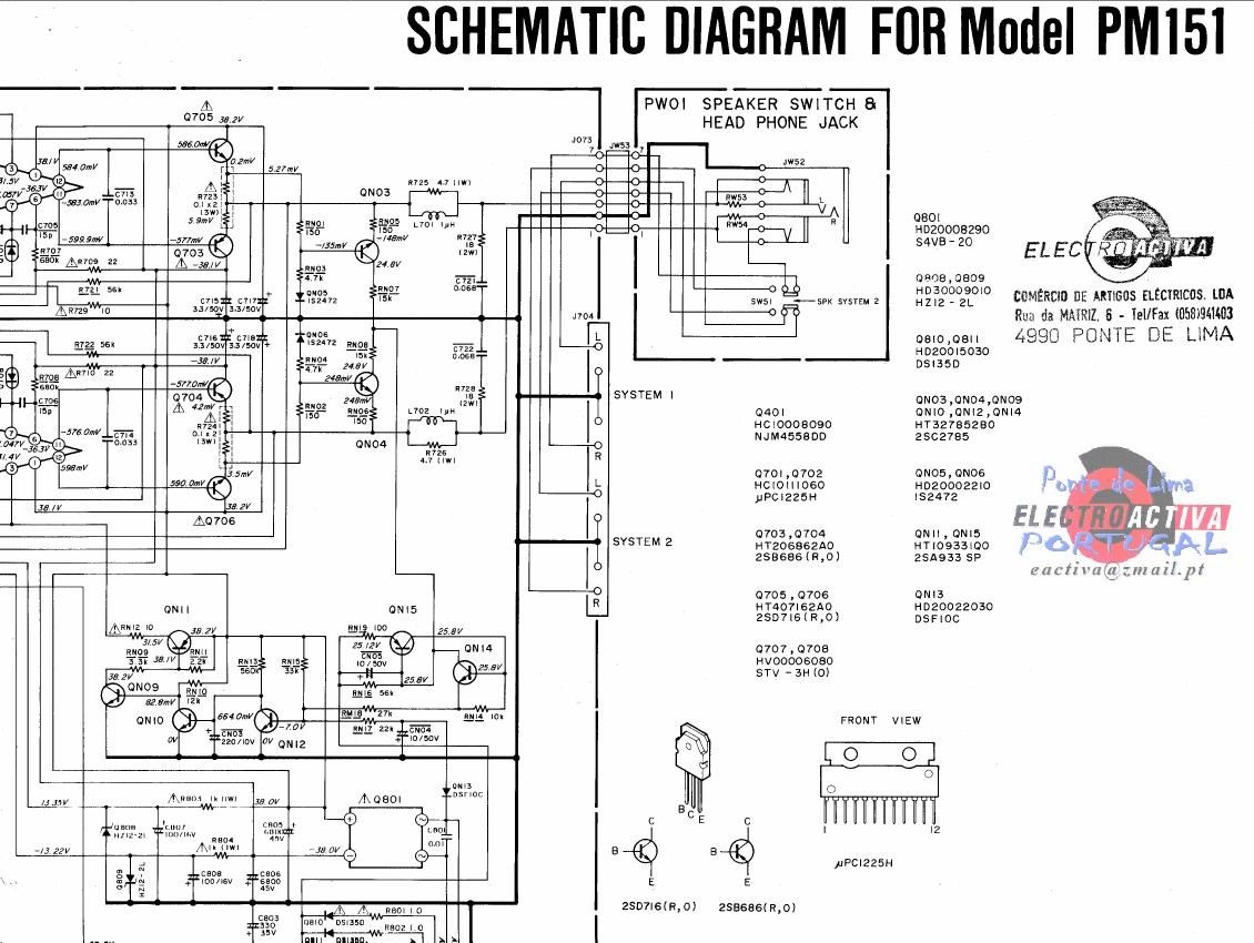 Marantz PM 151 Schematic