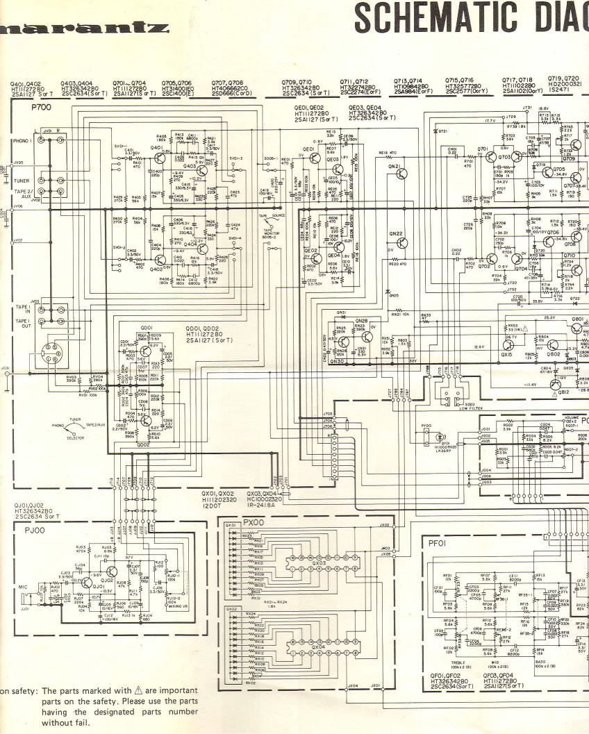 Marantz PM 250 Schematic