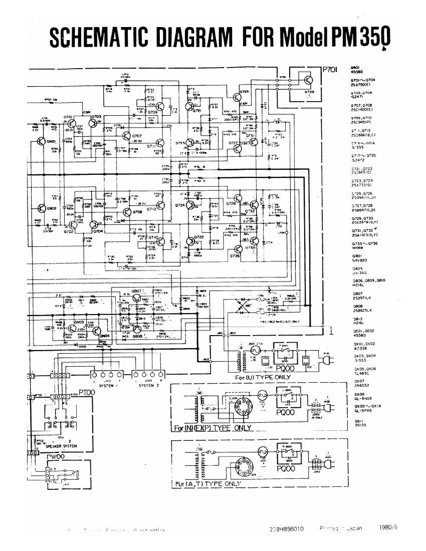 Marantz PM 350 Schematic