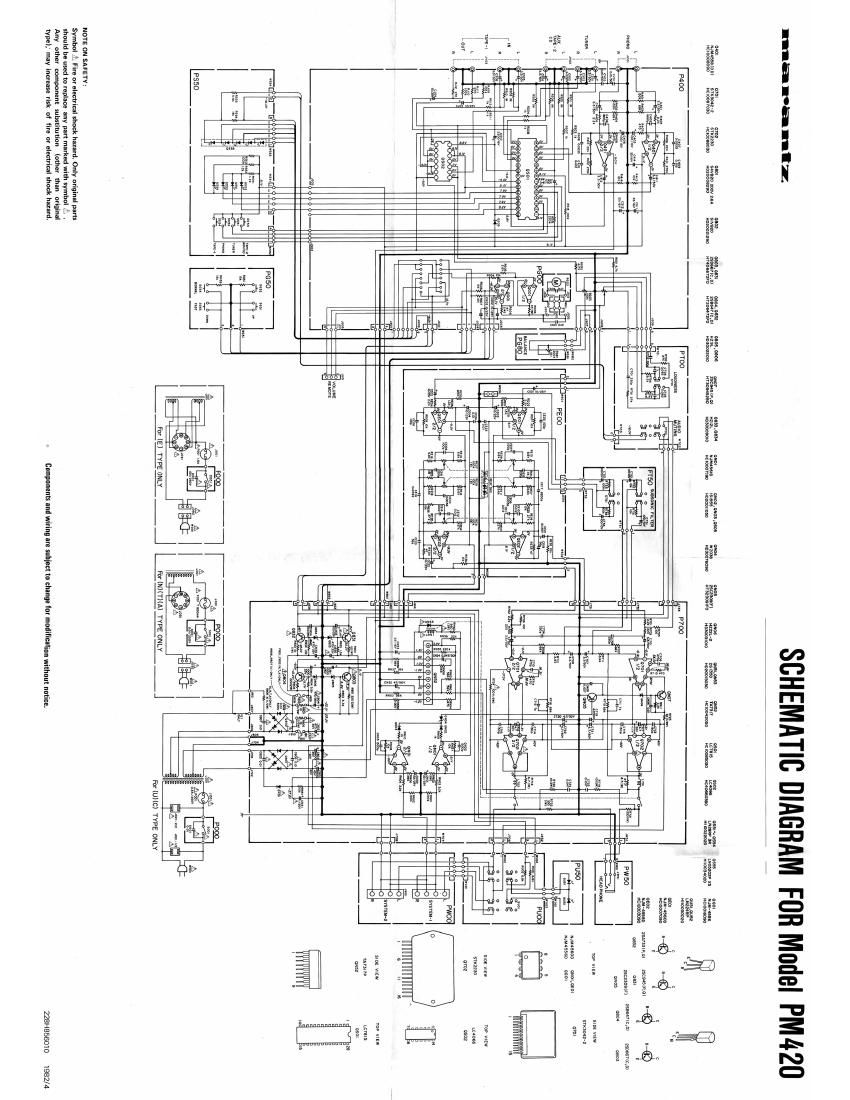 Marantz PM 420 Schematic