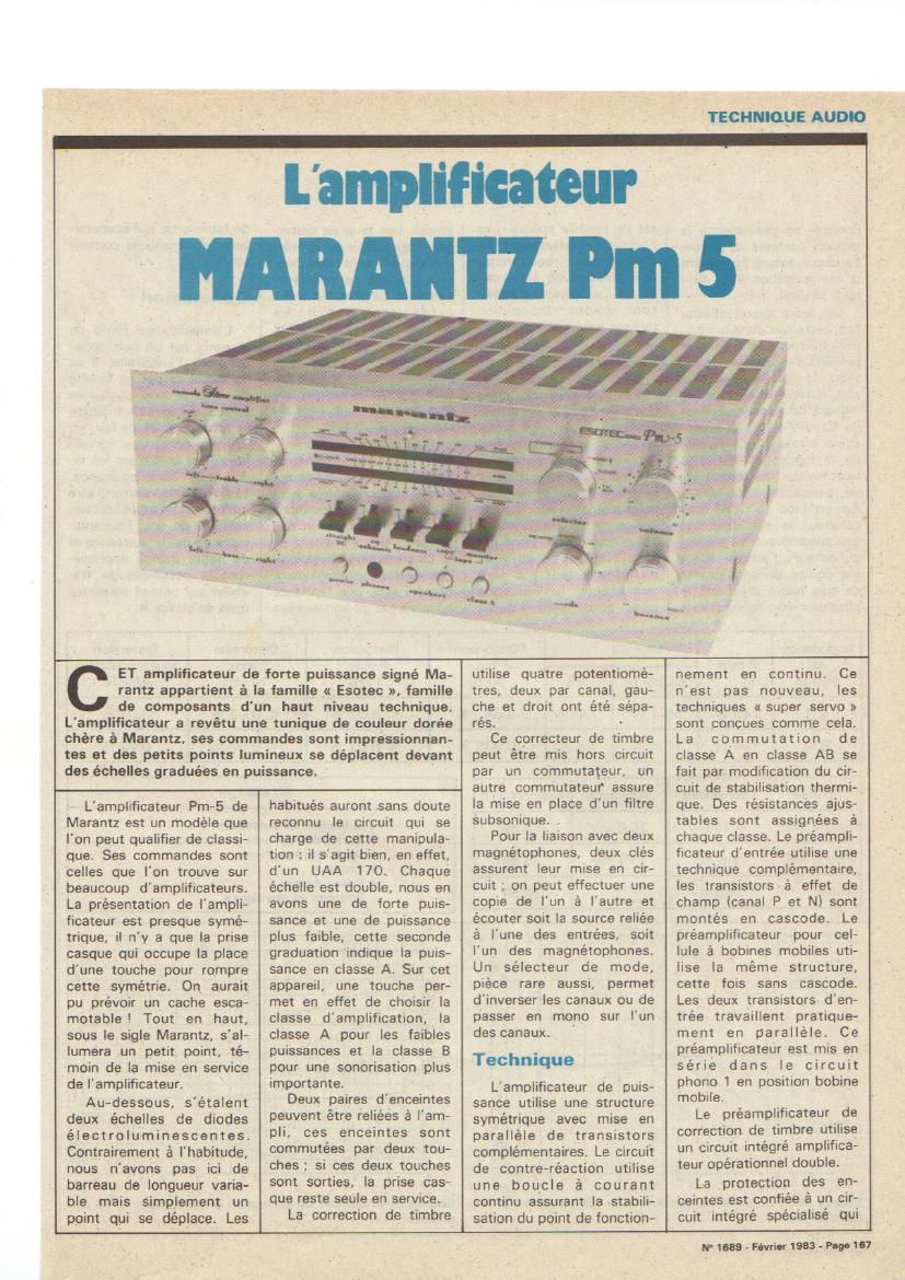 Marantz PM 5 Test