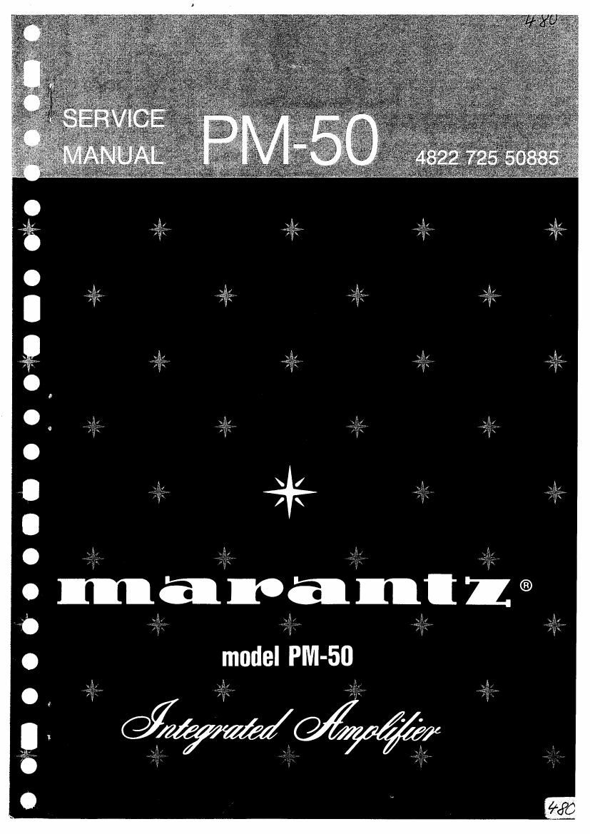 Marantz PM 50 Service Manual