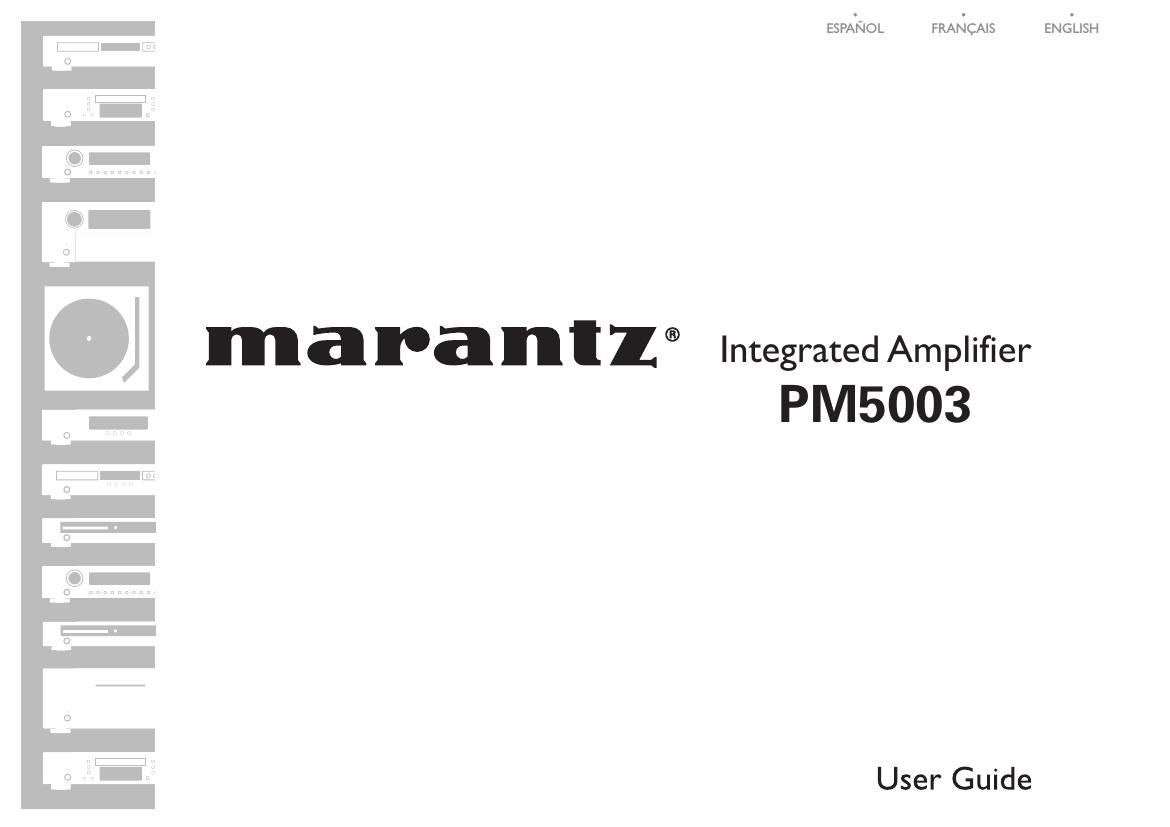 Marantz PM 5003 Owners Manual