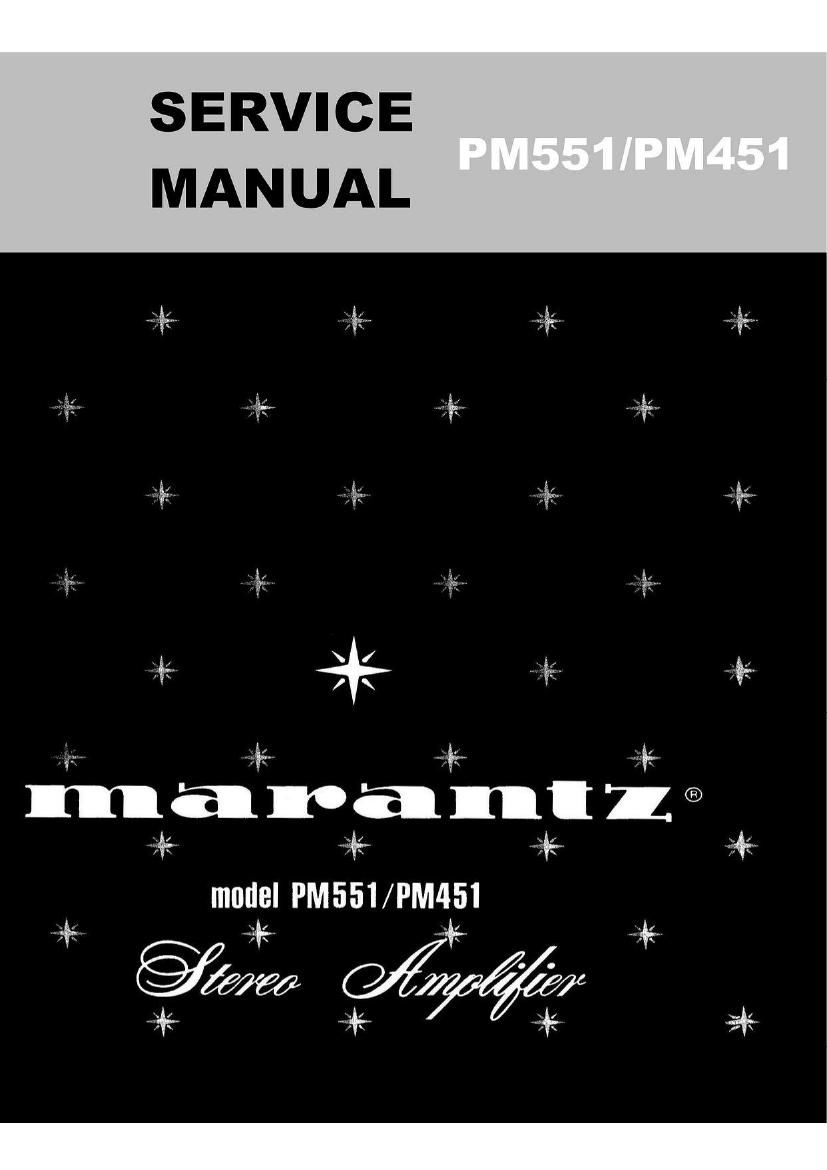 Marantz PM 551 Service Manual