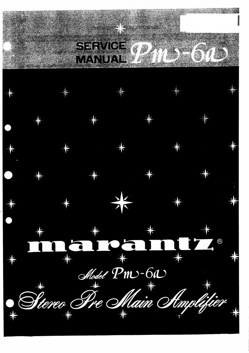 Marantz PM 6A Service Manual