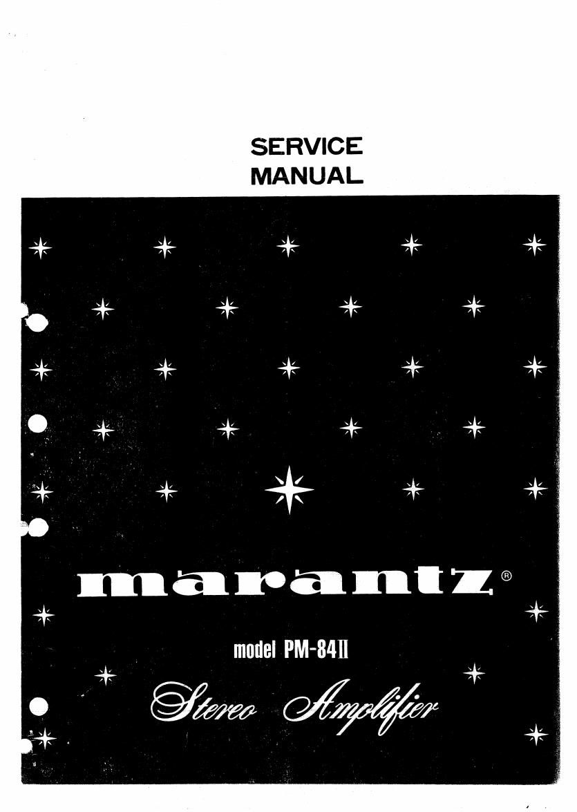Marantz PM 84 Mk2 Service Manual