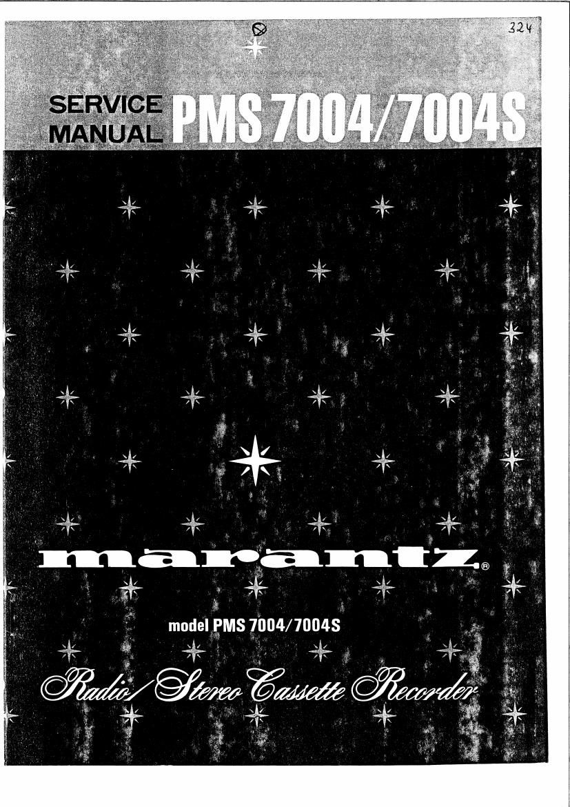 Marantz PMS 7004 Service Manual