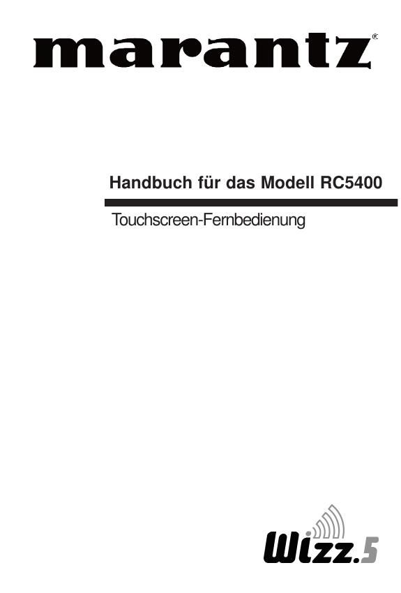 Marantz RC 5400 Owners Manual