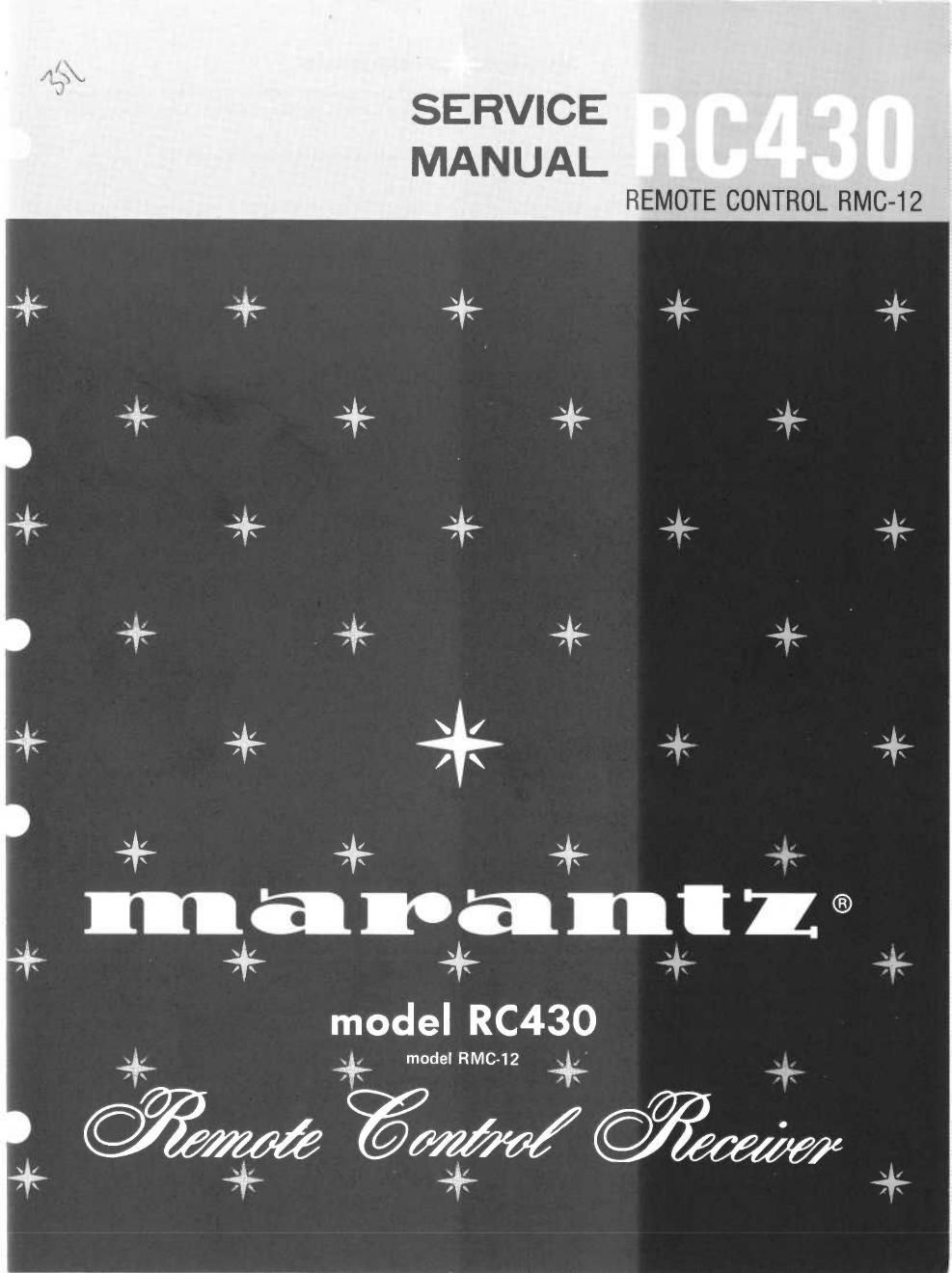 Marantz rc430 service en
