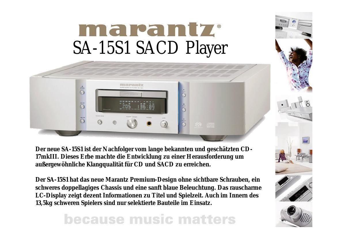 Marantz SA 15 S 1 Brochure 3