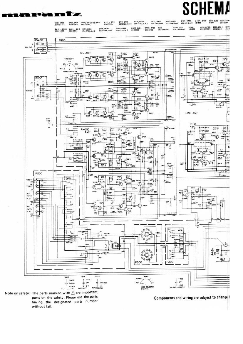 Marantz SC 6 Schematic