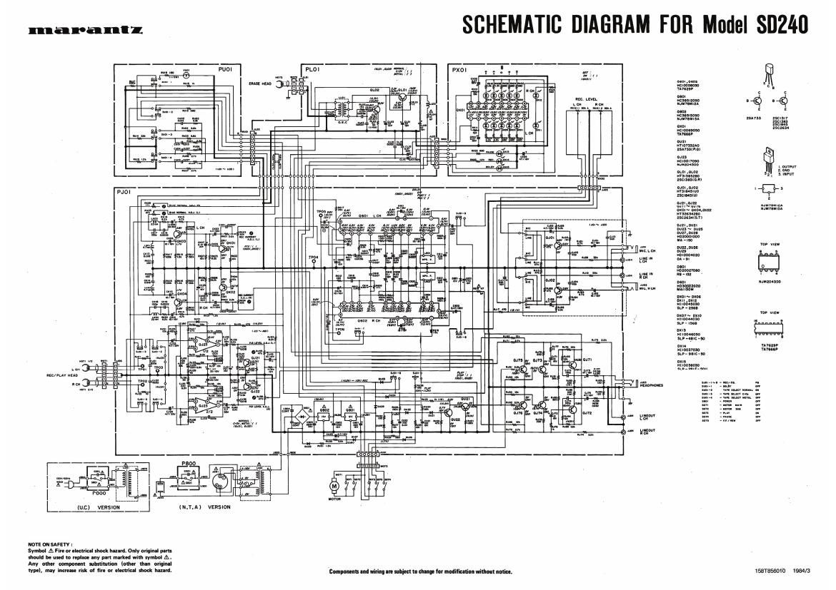 Marantz SD 240 Schematic