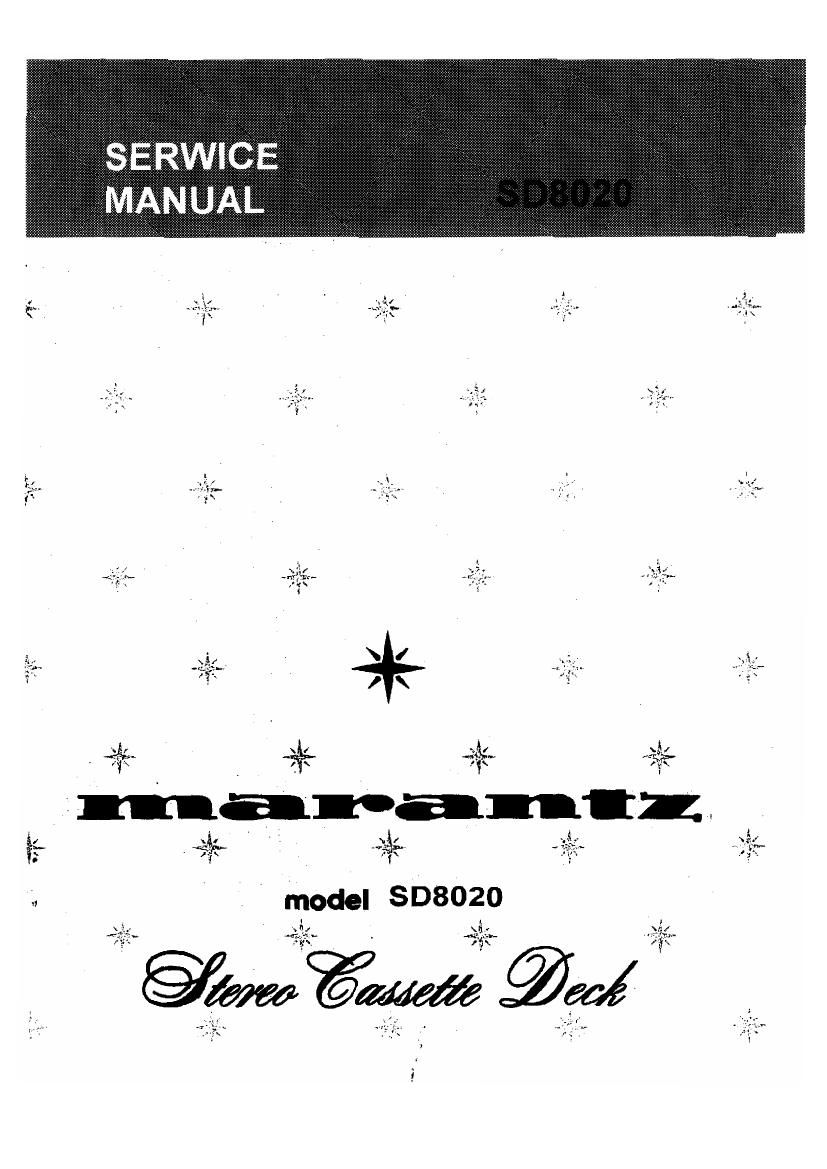 Marantz SD 8000 8020 Service Manual