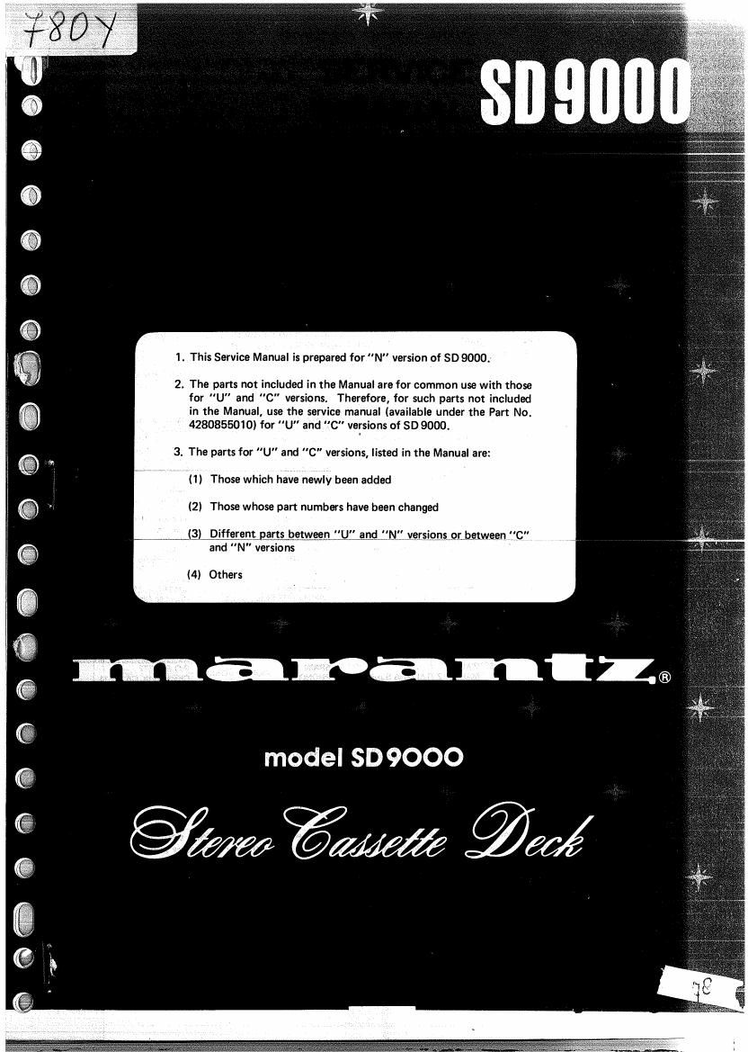 Marantz SD 9000 N Schematic