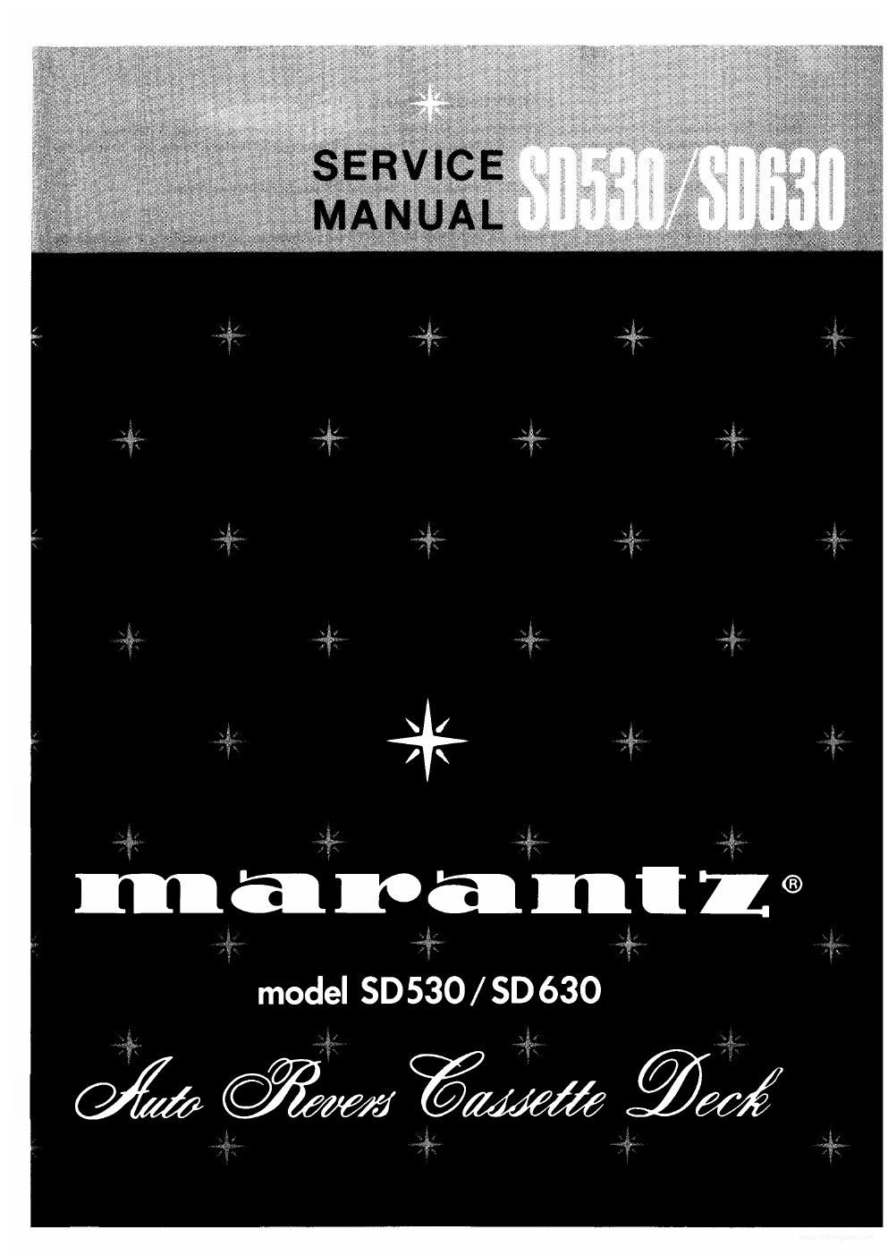 marantz sd 530 630 service en