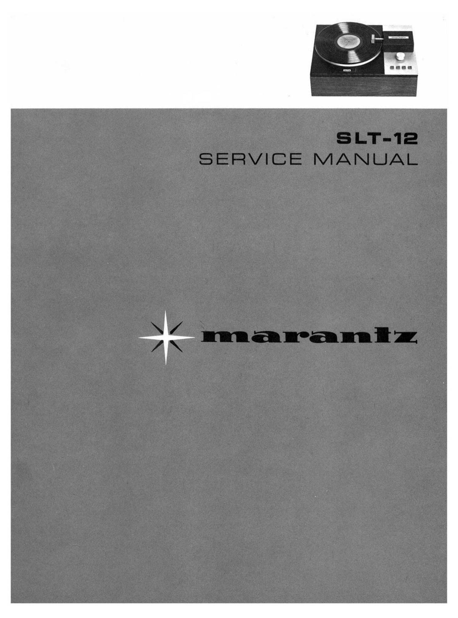 Marantz SLT 12 Service Manual