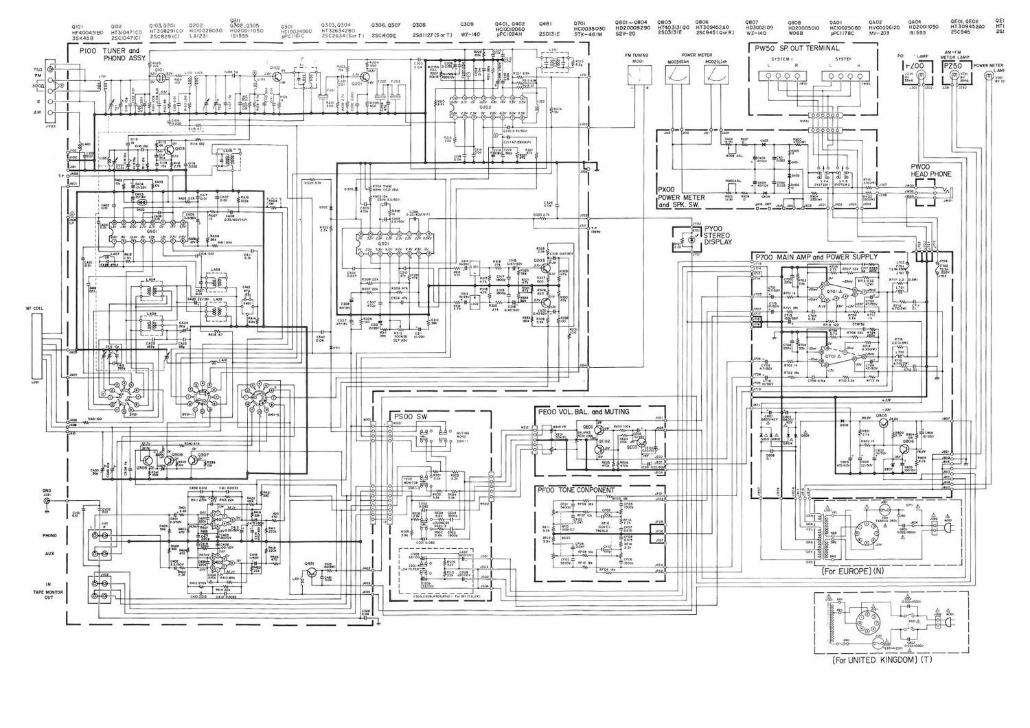 Marantz SR 1010 L Schematic