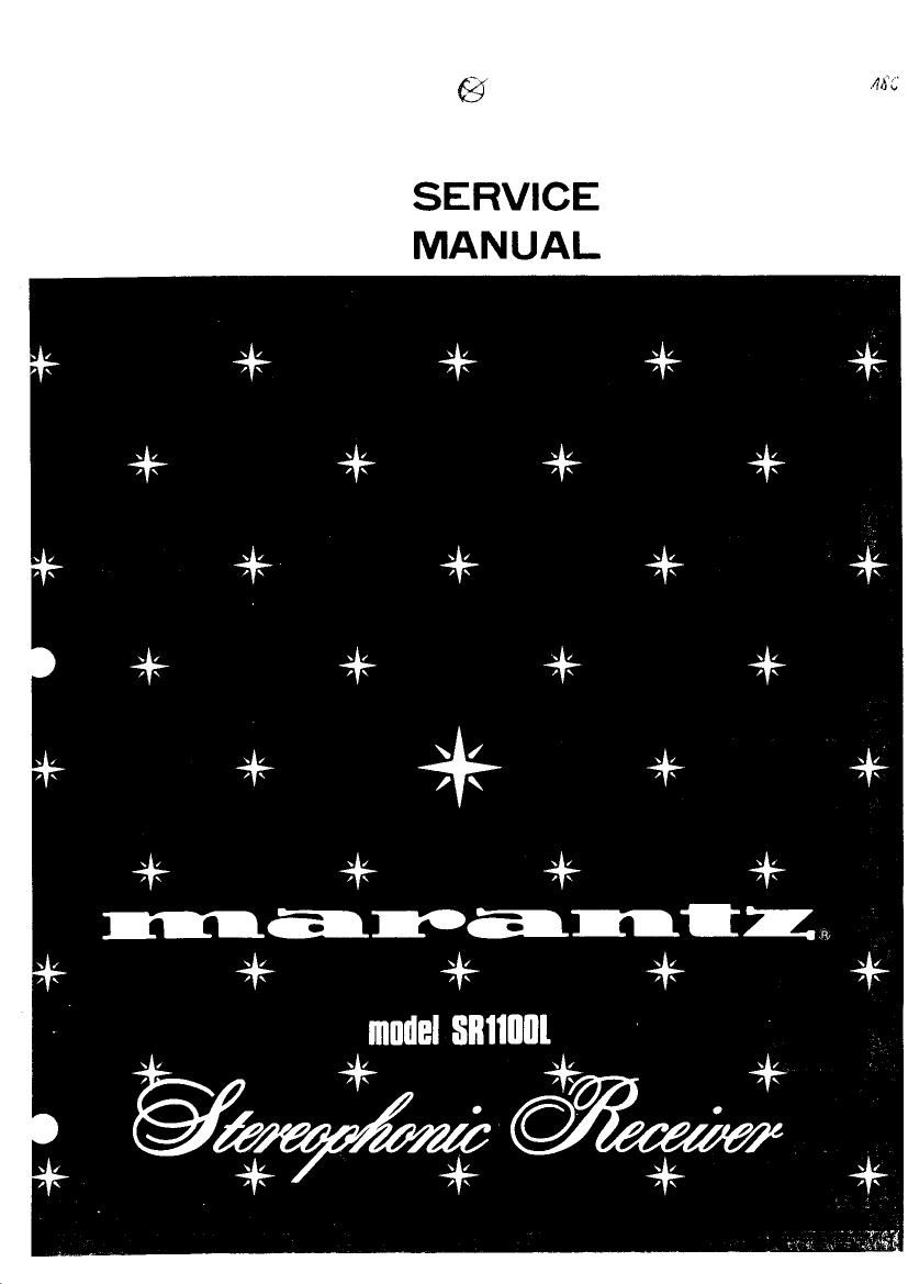 Marantz SR 1100 L Service Manual