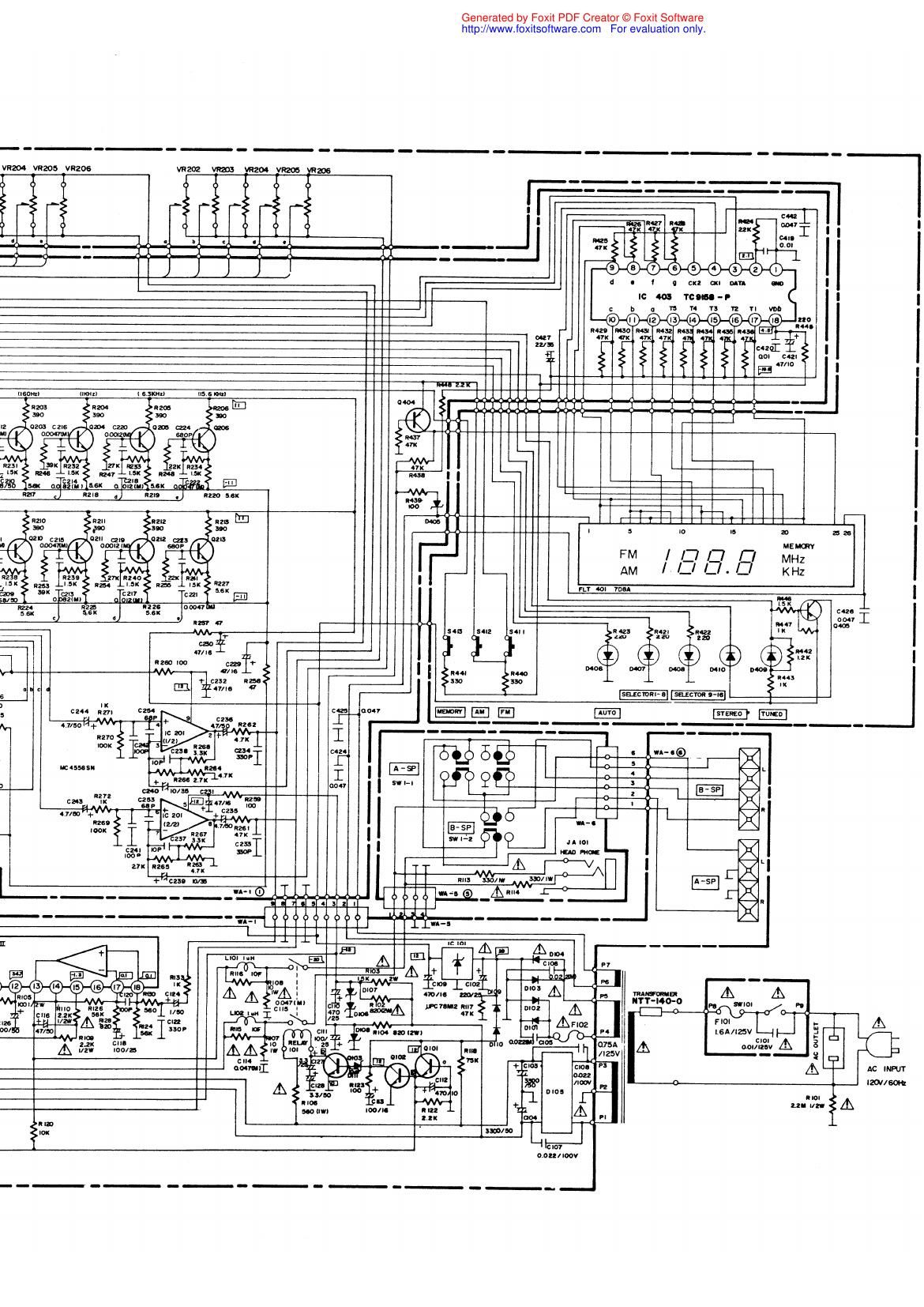 Marantz SR 360 Schematic