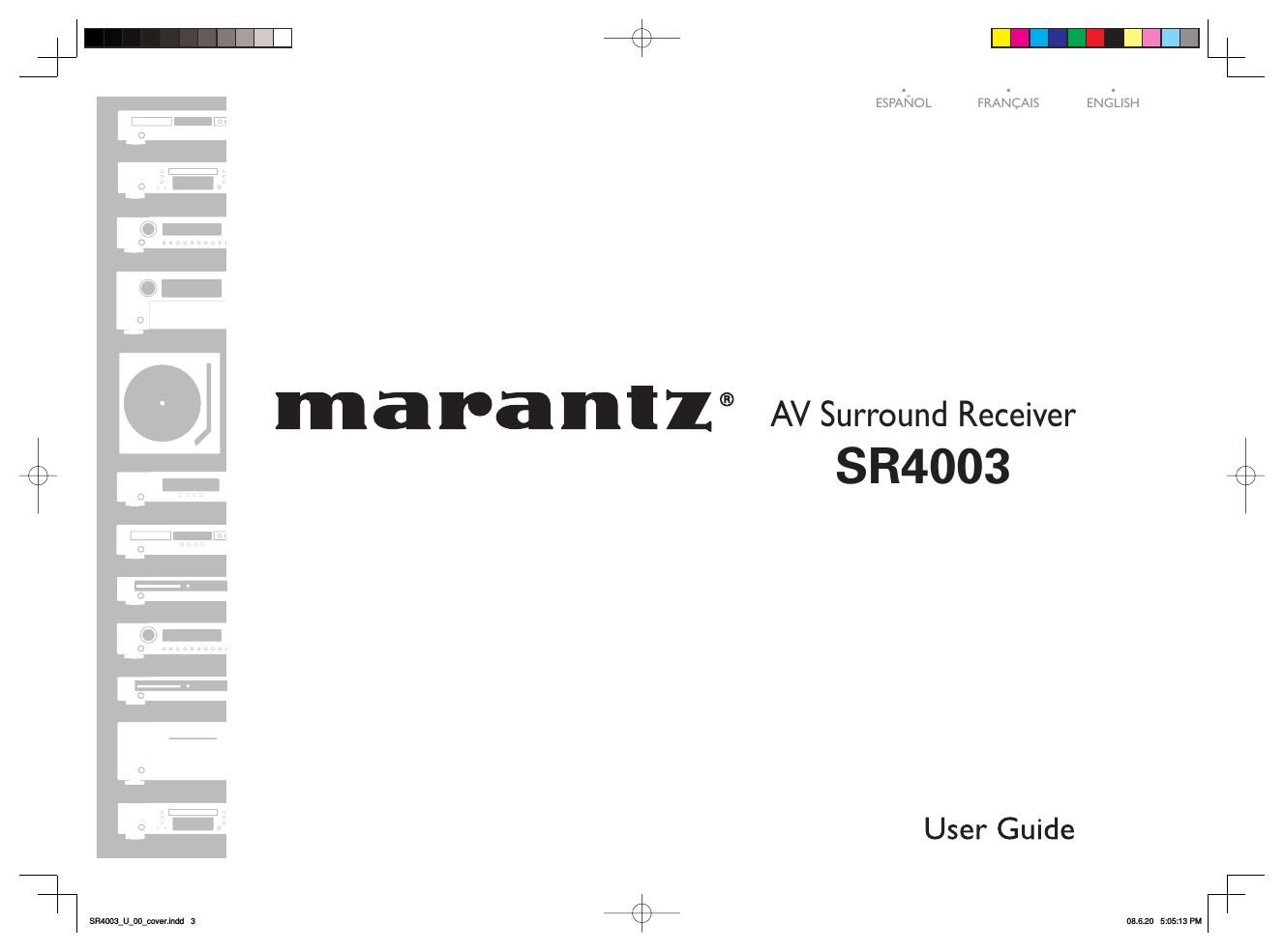 Marantz SR 4003 Owners Manual