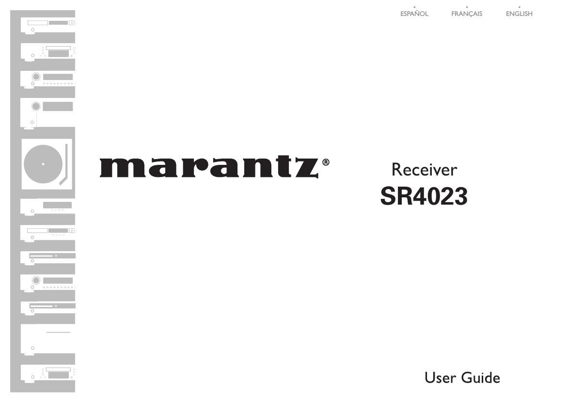 Marantz SR 4023 Owners Manual