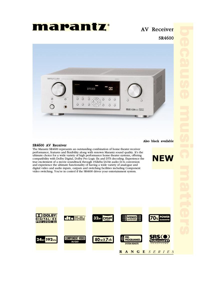 Marantz SR 4600 Brochure 2