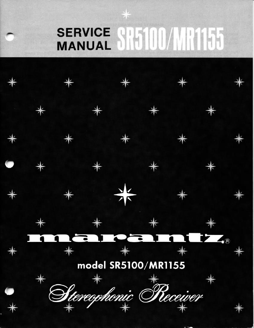 Marantz SR 5100 Service Manual