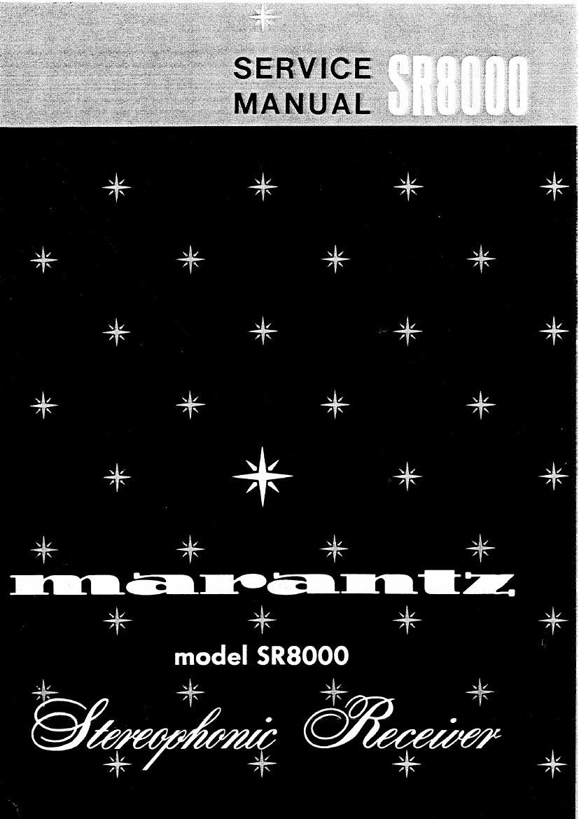 Marantz SR 8000 Service Manual 2