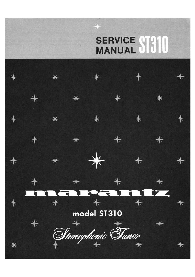 Marantz ST 310 Service Manual