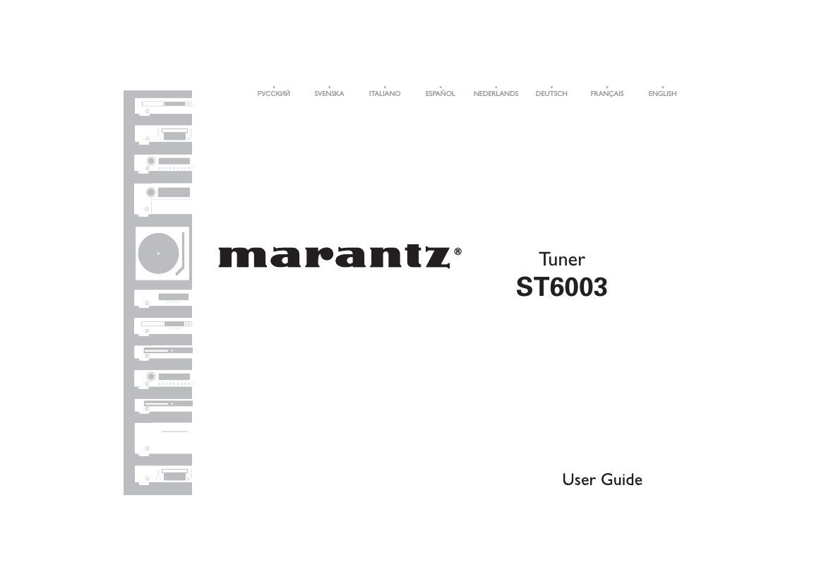 Marantz ST 6003 Owners Manual