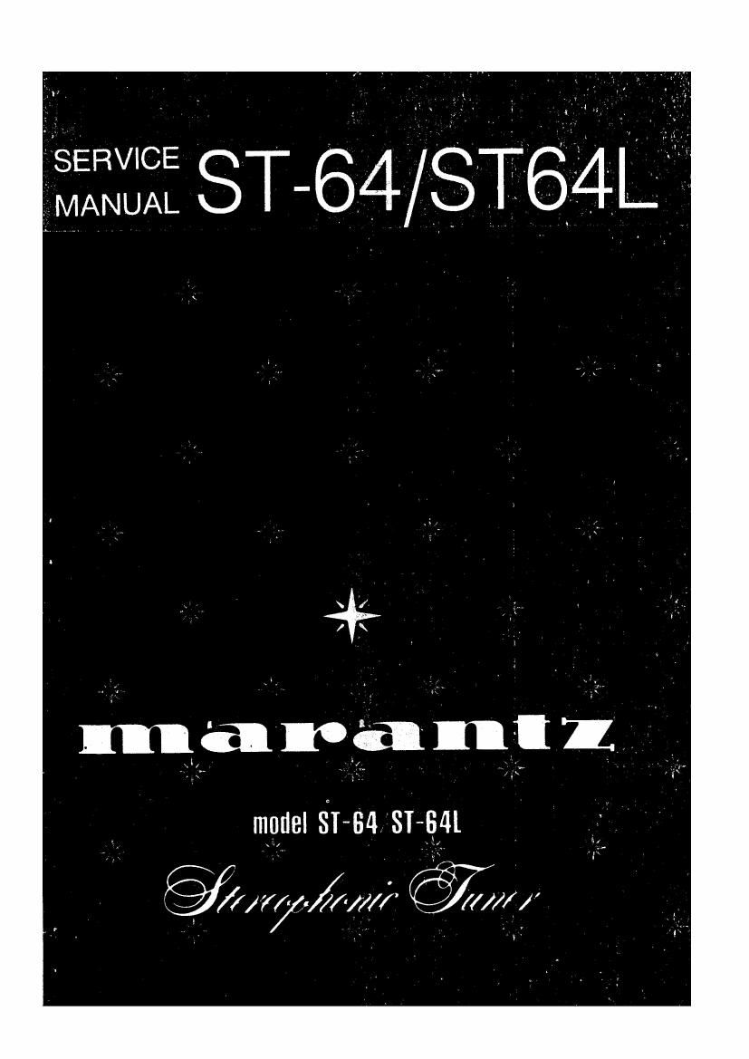 Marantz ST 64 Service Manual