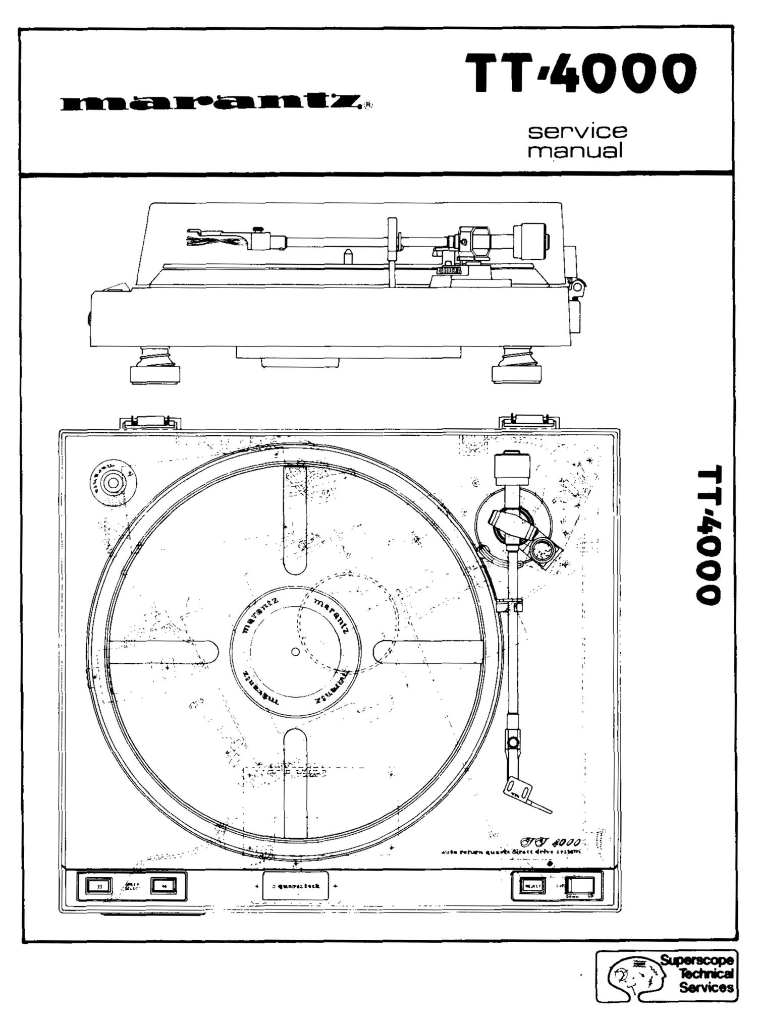 Marantz TT 4000 Service Manual