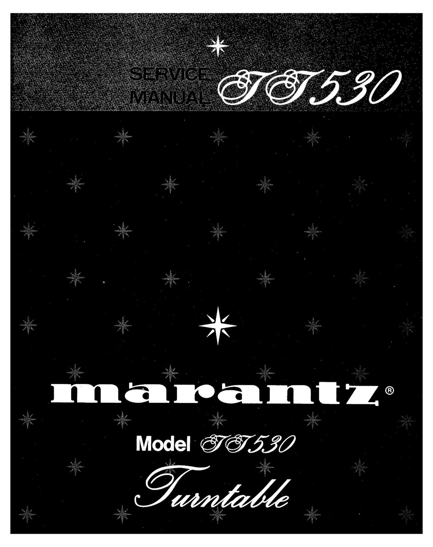 Marantz TT 530 Service Manual