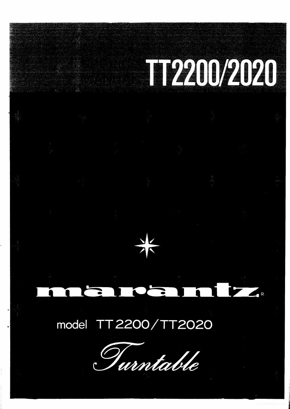 marantz tt 2200 2020 service en