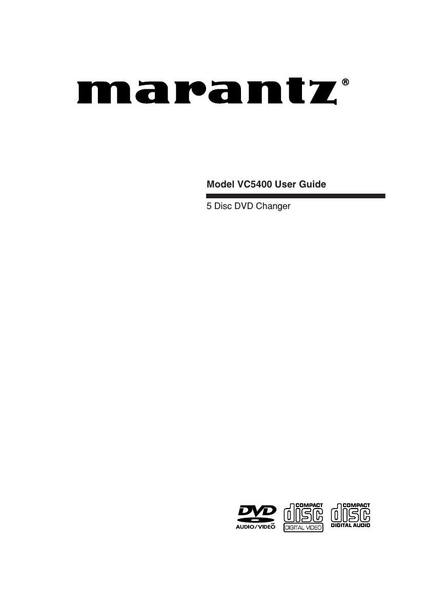 Marantz VC 5400 Owners Manual