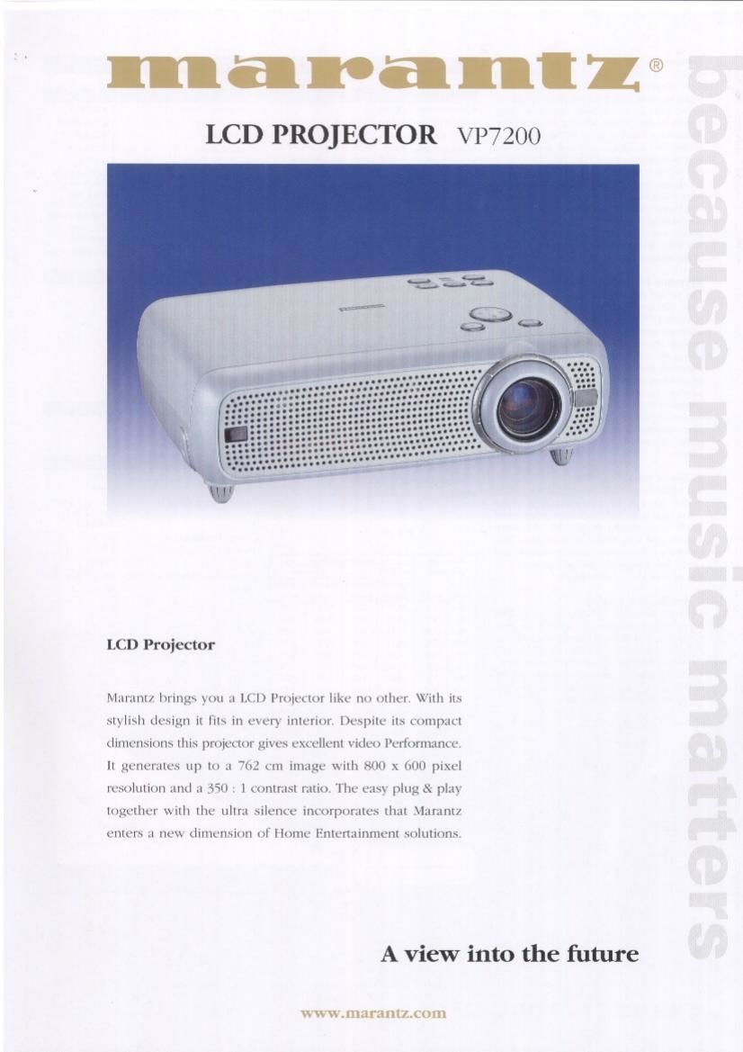 Marantz VP 7200 Brochure 2