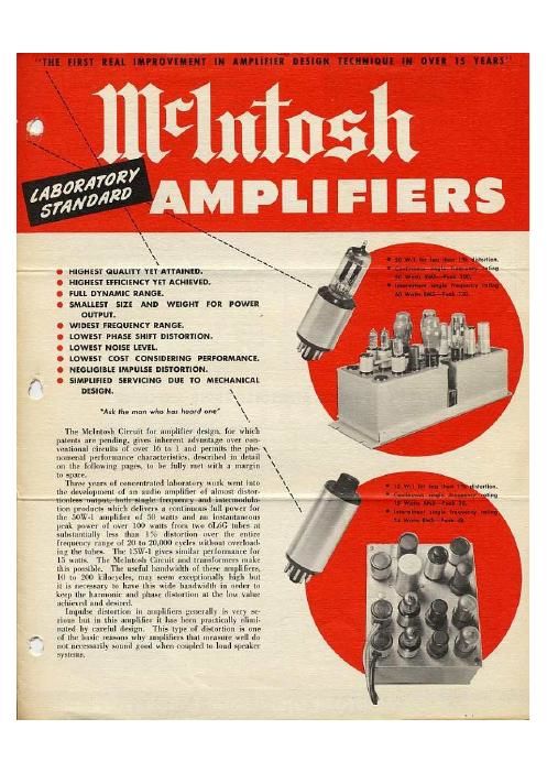 mcintosh 15 w 1 brochure