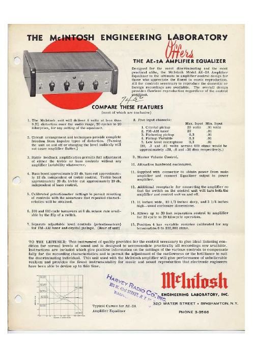 mcintosh ae 2 brochure