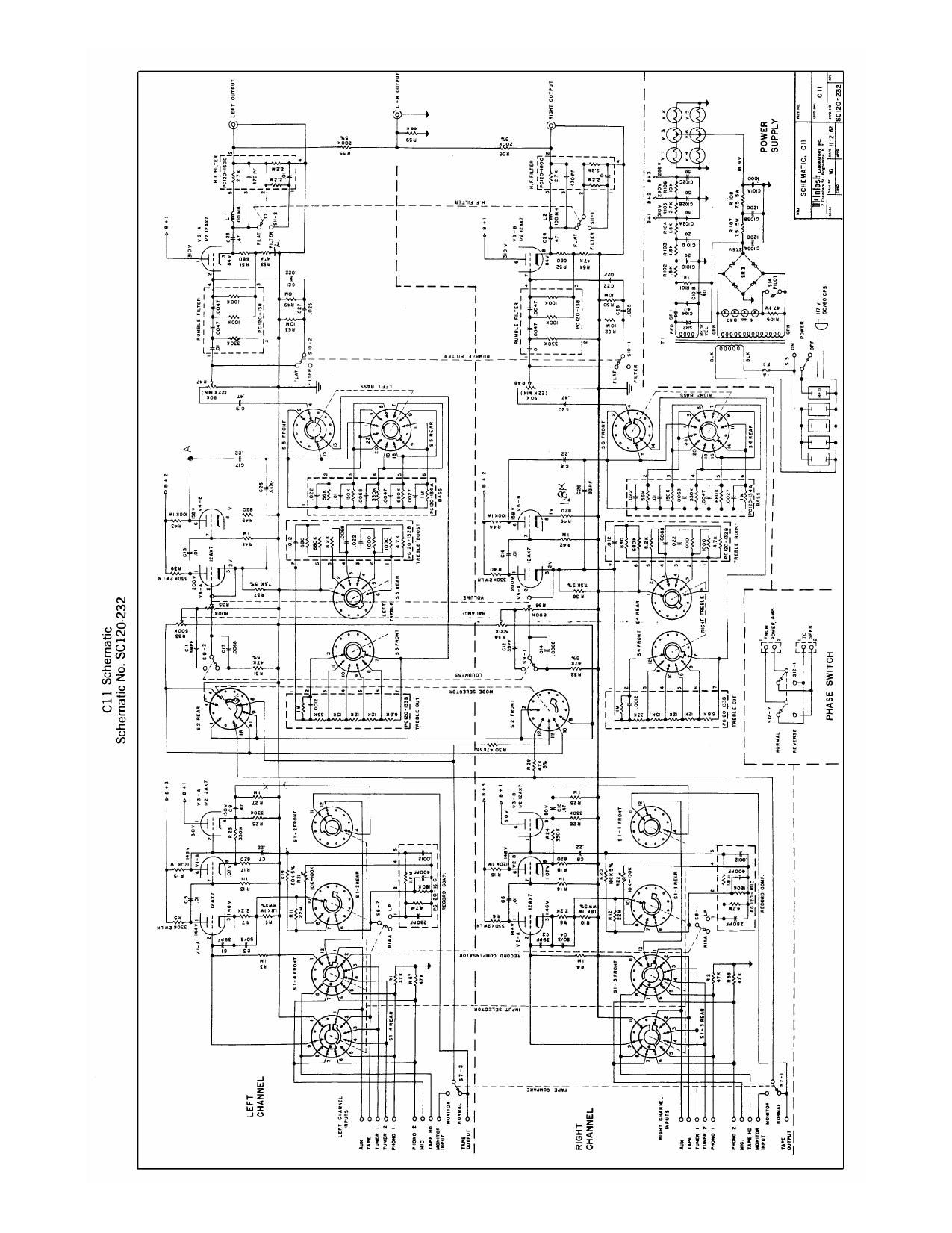 McIntosh C11 Schematic 2