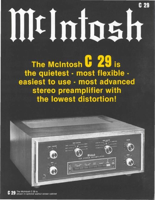 mcintosh c 29 brochure