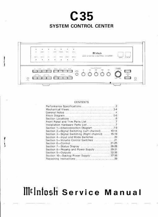 mcintosh c 35 service manual