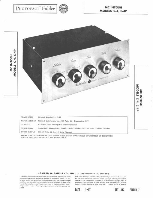 mcintosh c 4 service manual