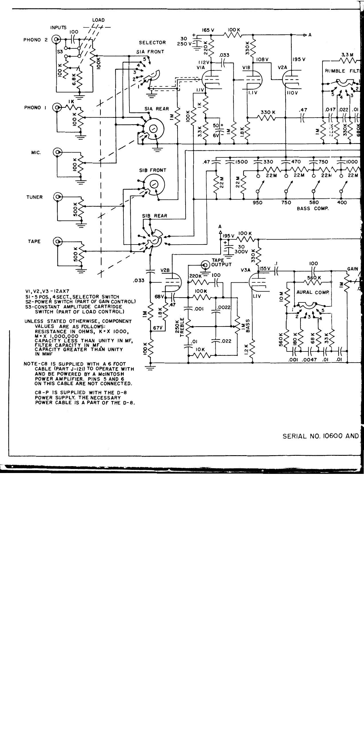 McIntosh C8 Schematic