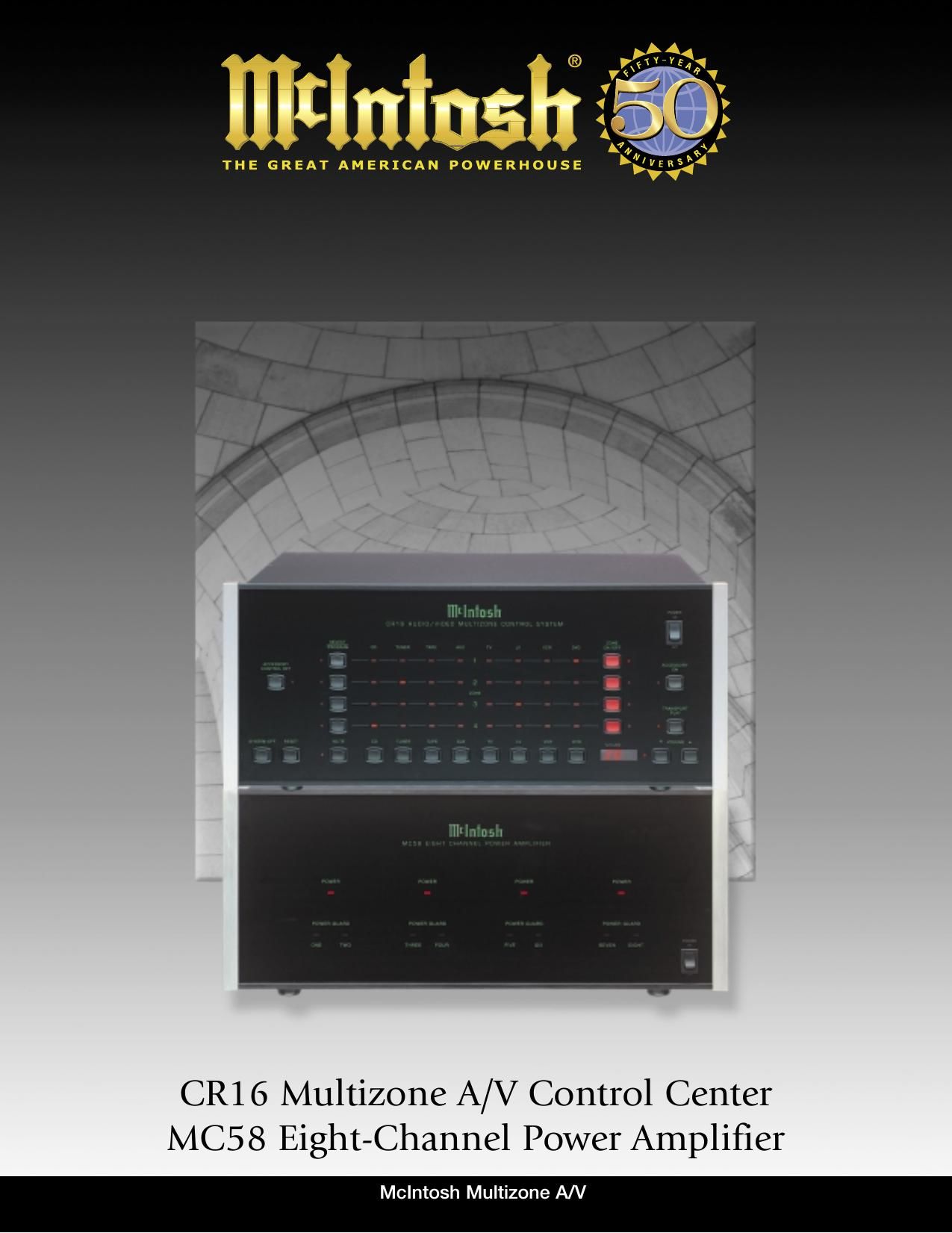 McIntosh CR 16 Brochure