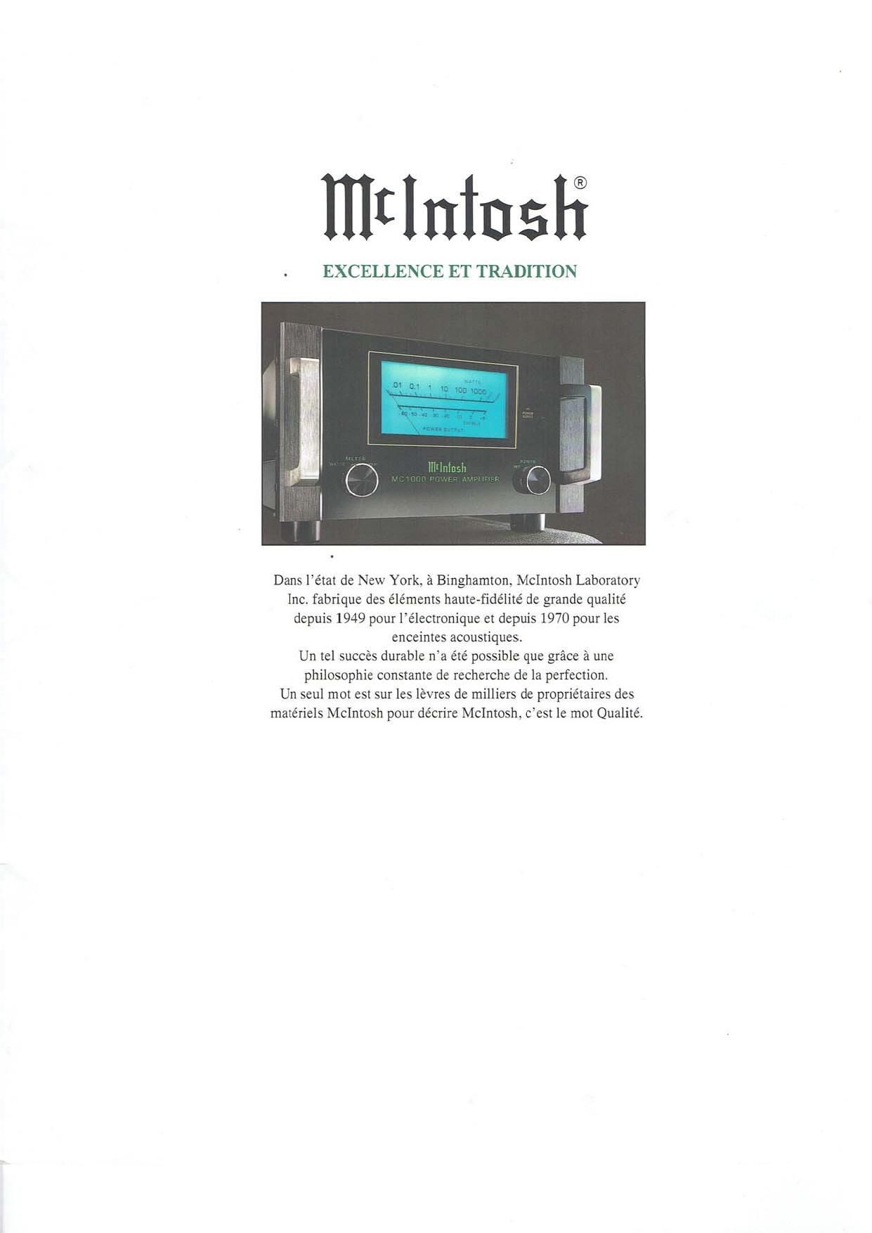 McIntosh Catalog fr