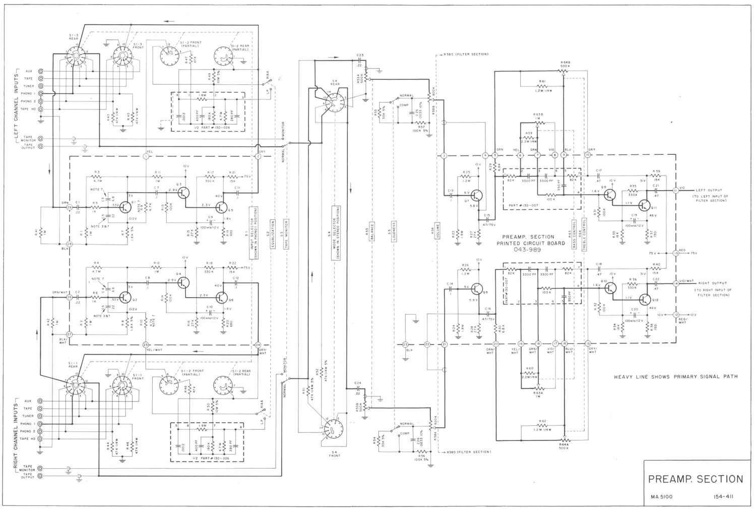 McIntosh MA 5100 Schematic